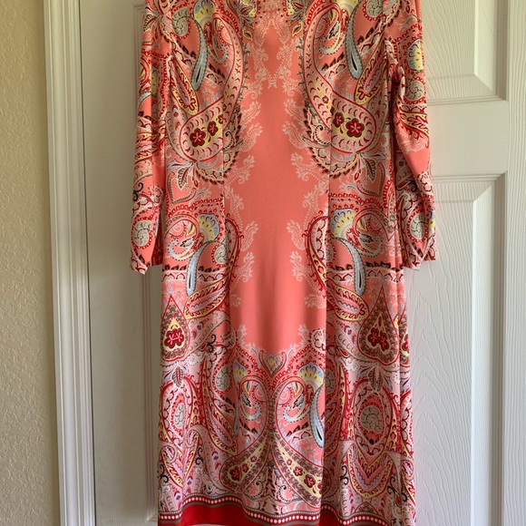 3/$25 Pink Paisley Shift Dress - Picture 4 of 4